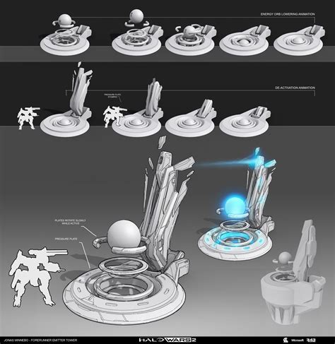 Artstation Halo Wars 2 Forerunner Designs Jonas Minnebo Alien