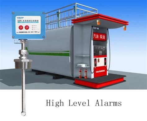 Tank Level Overfill Protection Monitoring System With Alarm Liquid