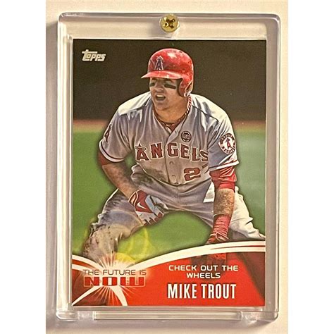 Bid Now MIKE TROUT Topps The Future Is Now Baseball Card August 6