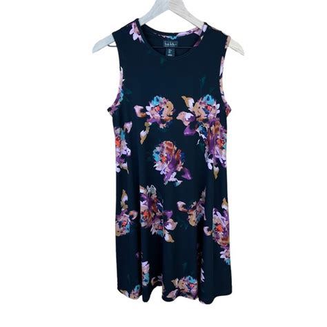 Nicole Miller Dresses Nicole Miller Black Floral Summer Sleeveless