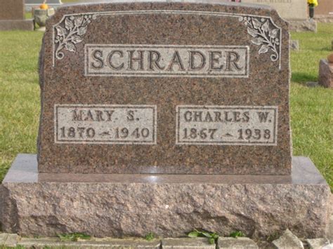 Charles William Schrader Find A Grave Memorial