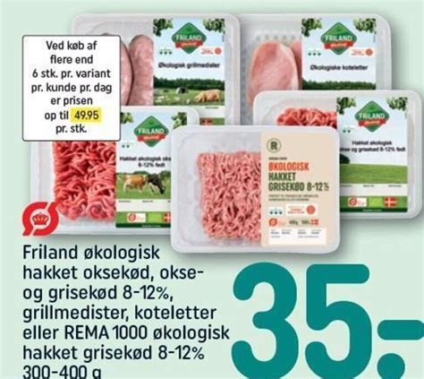 Friland Kologisk Hakket Oksek D Okse Og Grisek D Grillmedister