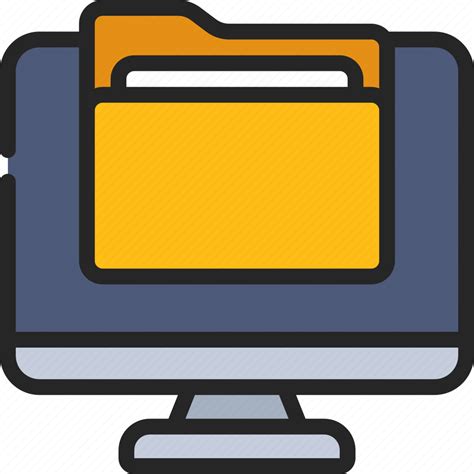 Computer, folder, files, computing icon - Download on Iconfinder