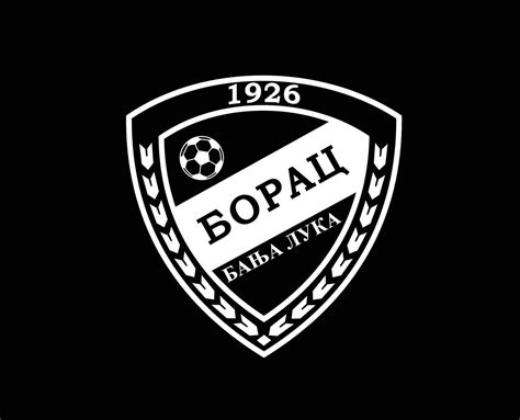 Borac Banja Luka Club Logo Symbol White Bosnia Herzegovina League