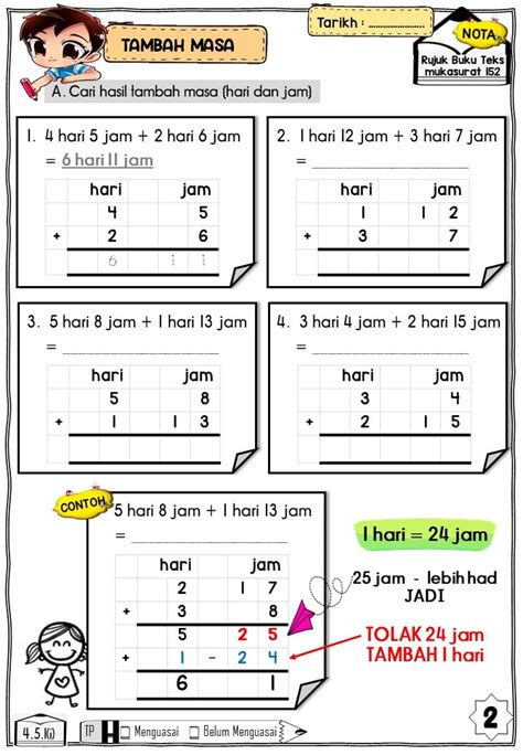 Modul Pdpr Matematik Tahun Topik Masa Dan Waktu Operasi Asas