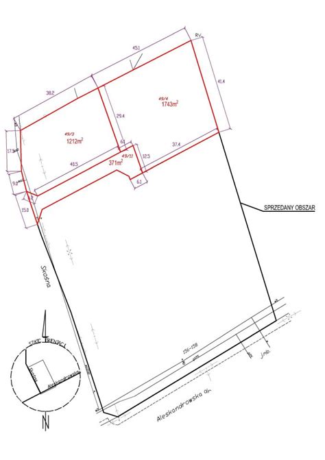 Działka Zgierz ul Aleksandrowska bez pośrednika 1212 m2 187 860 zł