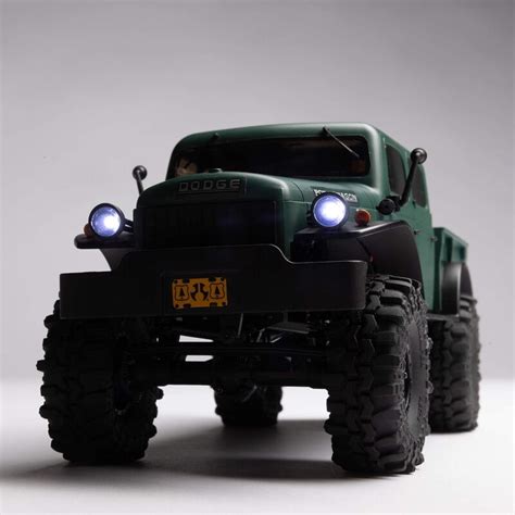 Axial Scx Dodge Power Wagon Wd Rock Crawler Brushed Rtr Green