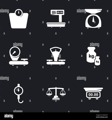 Icons For Theme Scales Weighing Weight Balance Black Background