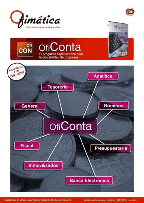 Pdf Ofimatica Oficonta Hoja De Producto Pags Pdf