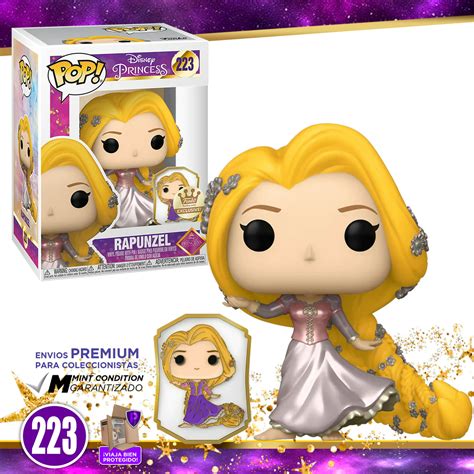 Funko Pop Rapunzel Con Pin 223 Exclusivo Enredados Pelicula Animada