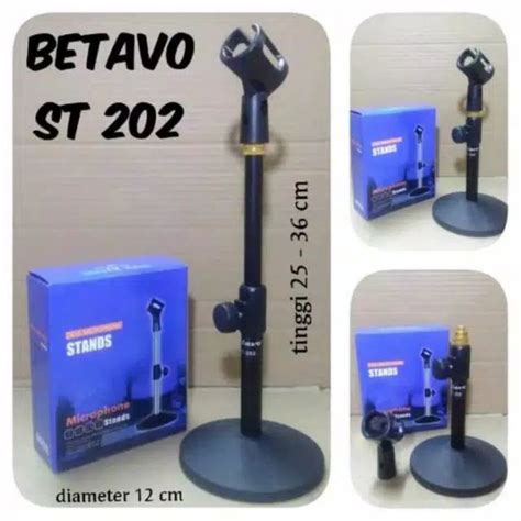 Stand Mic Meja Betavo ST 202 Kaki Bulat Besi Lazada Indonesia