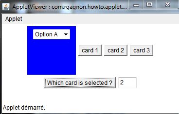 Use The CardLayout Manager Real S Java How To