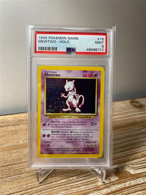 Psa Mewtwo Holo Basis Set Mint Pok Mon Karte Tcg Etsy