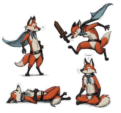 Storybook Fox (Character Design) by Temiree on DeviantArt | Fox character, Character design ...