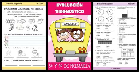 EvaluaciÓn Diagnostica 1° 2 ° 3° 4° 5° 6° Grado Primaria Imagenes Educativas Teachers