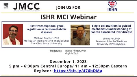 ISHR MCI Webinar Dr Michael Tranter And Dr Liming Pei YouTube