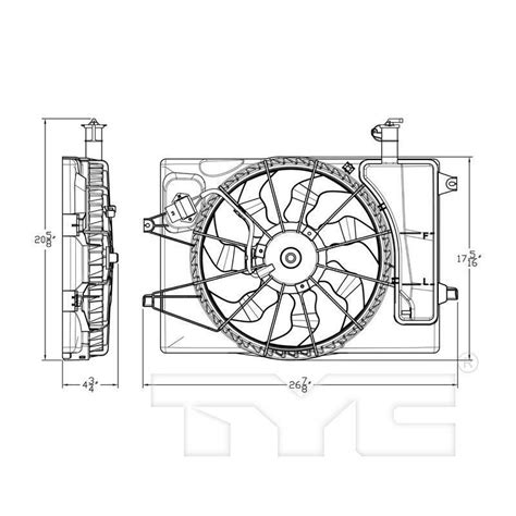 Tyc Tyc Cooling Fan Assembly Ebay