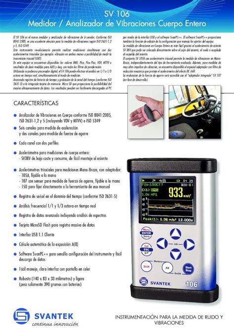 Pdf Sv Medidor Analizador De Vibraciones Cuerpo Pdf Filel