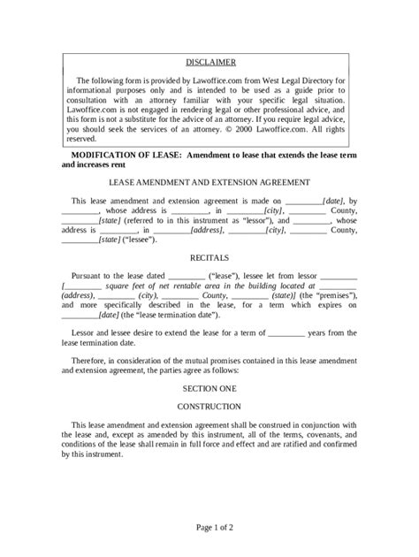 Addendum To Renewextend Lease Agreement Doc Template Pdffiller