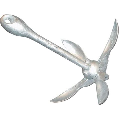 Folding Grapnel Anchor Galvanised 6kg Anchor Accessories From