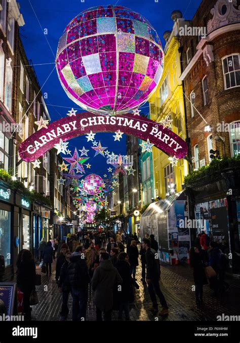 Carnaby Street Christmas lights Stock Photo - Alamy