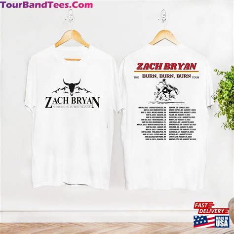 Cowboy Zach Bryan Concert Merch Burn Tour 2023 Shirt Country Music ...