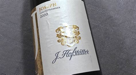 Tenuta J Hofst Tter Joseph Gew Rztraminer Alto Adige Italien