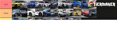 Best JDM Cars Tier List (Community Rankings) - TierMaker