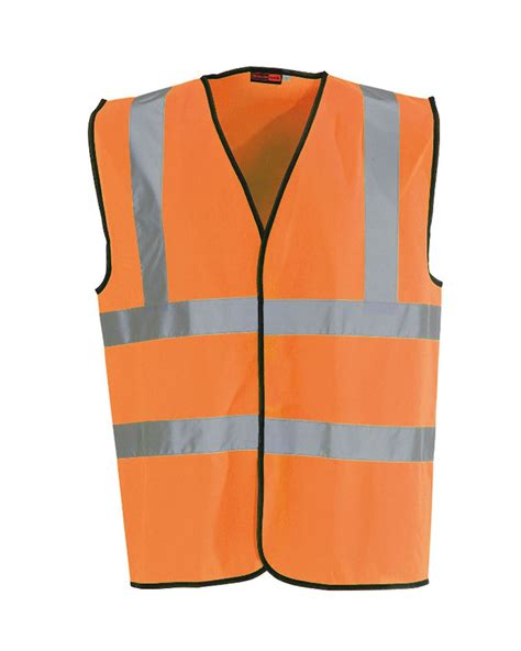 High Visibility Orange Waist Coat Class 2 From Aspli Safety