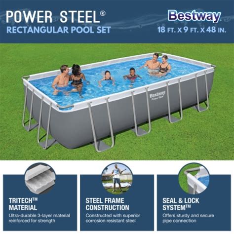 Bestway Power Steel X X Rectangular Above Ground Swimming