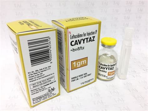 Ceftazidime For Injection Ip G Cavytaz Taj Pharma Taj Generics