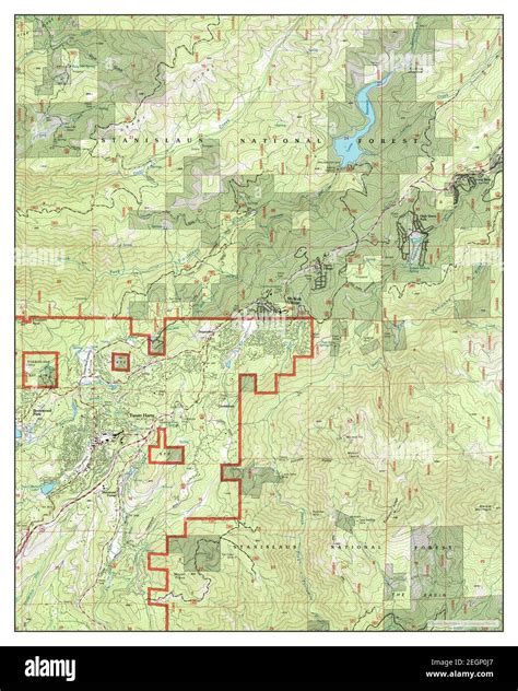 Twain Harte California Map 2001 124000 United States Of America By