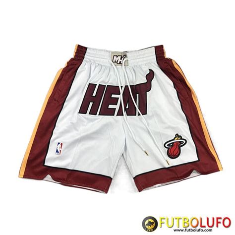 Hacer Cortos NBA Miami Heat 2023 24 Blanco Rojo