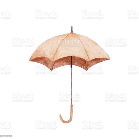 Watercolor Umbrella Stock Illustration - Download Image Now - Art ...