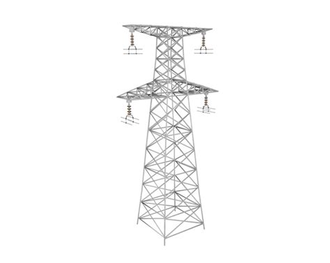 Premium Photo 3d Render Of Realistic Power Tower Electricity Concept