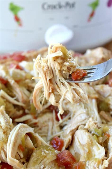 Crock Pot Green Chile Enchilada Chicken Great Grub Delicious Treats