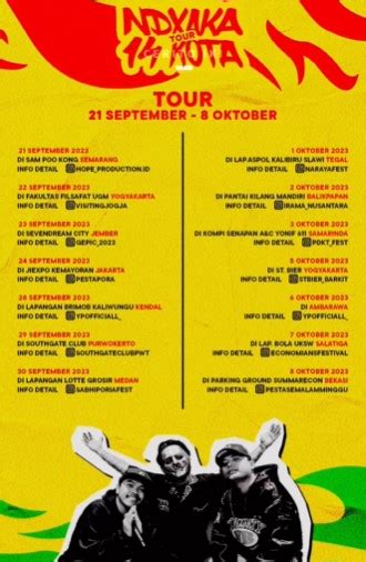 Jadwal Konser Ndx Aka Tour Oktober Di Kota Intip Lokasinya Di