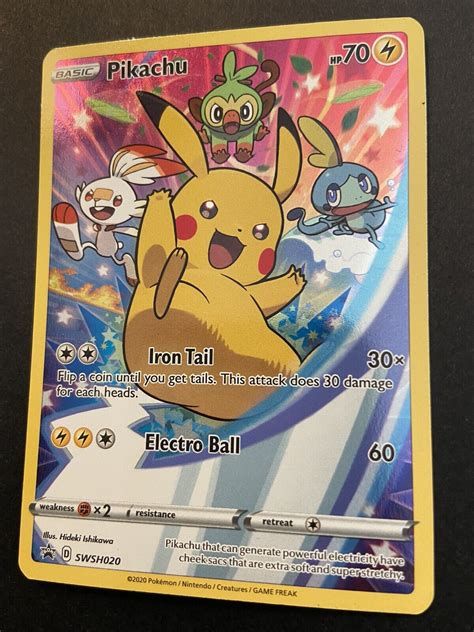 Full Art Pikachu Ultra Rare Pokemon Promo Swsh Shield Sword Starter