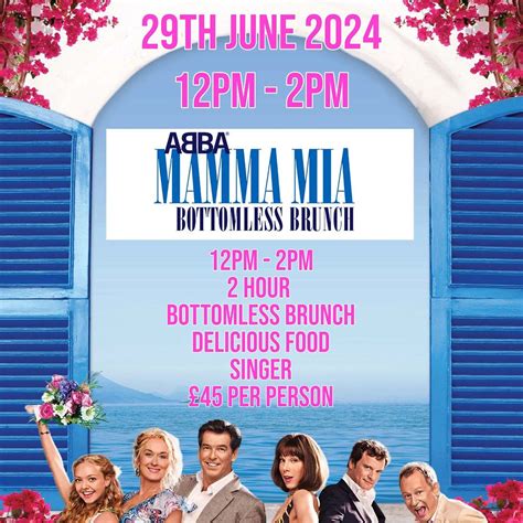 Mamma Mia Bottomless Brunch Moloko