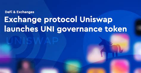 Exchange protocol Uniswap launches UNI governance token