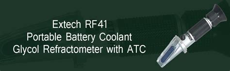 Extech Rf41 Portable Battery Coolantglycol Refractometer With