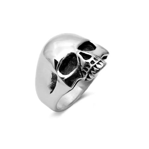 Bague Tete De Mort Keith Richards En Argent