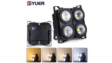 YUER LED COB 4 Eyes 4X100W Blinder Light DMX Stage Lighting Effect