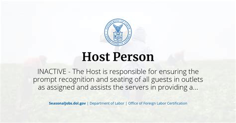 Host Person