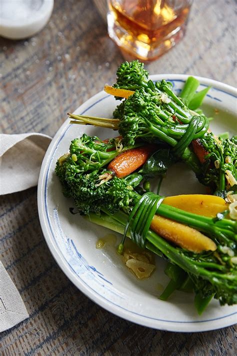 Roasted Broccolini And Carrot Bundles