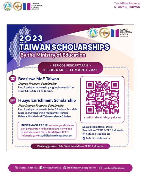 Beasiswa Taiwan 2023 Untuk Pelajar Indonesia AtmaGo