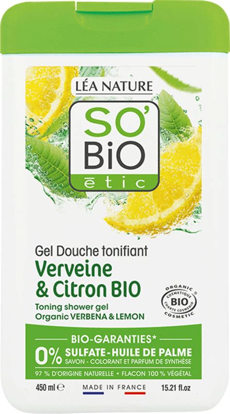 L A Nature So Bio Tic Gel Douche Tonifiant Verveine Citron Ml