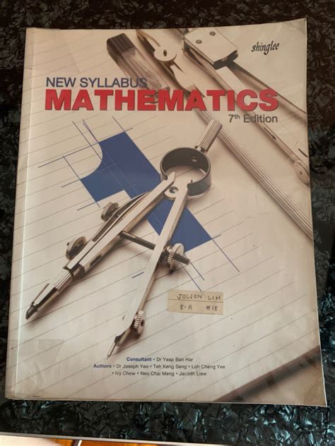 New Syllabus Mathematics Th Edition Shinglee Hobbies Toys