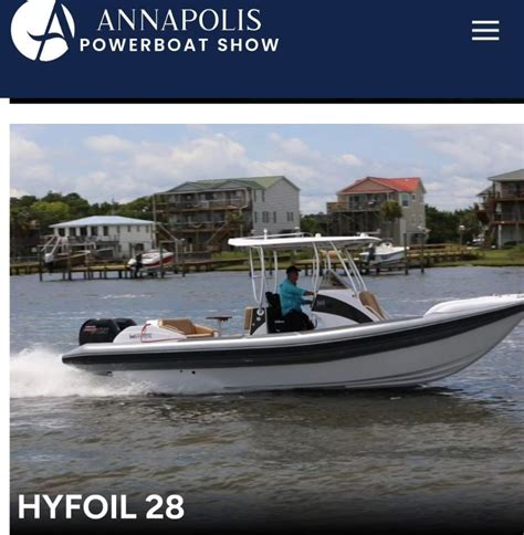 Hyfoil Demos Newly Redesigned 28 At 2023 Annapolis Powerboat Show