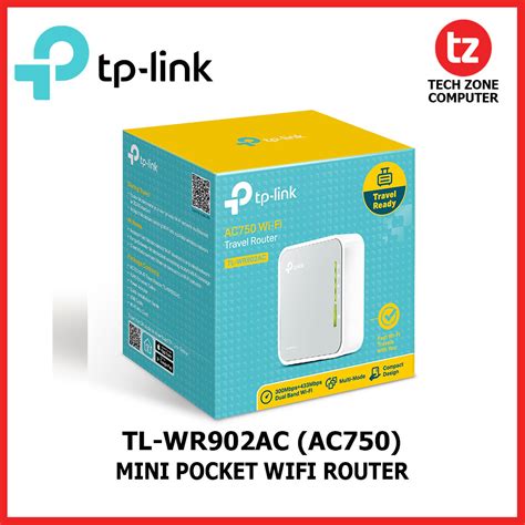 TP LINK TL WR902AC AC750 MINI POCKET WIRELESS TRAVEL